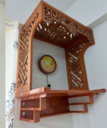Bàn thờ treo tường kèm vách mẫu MS27
